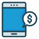 bubble, device, message, mobile, phone