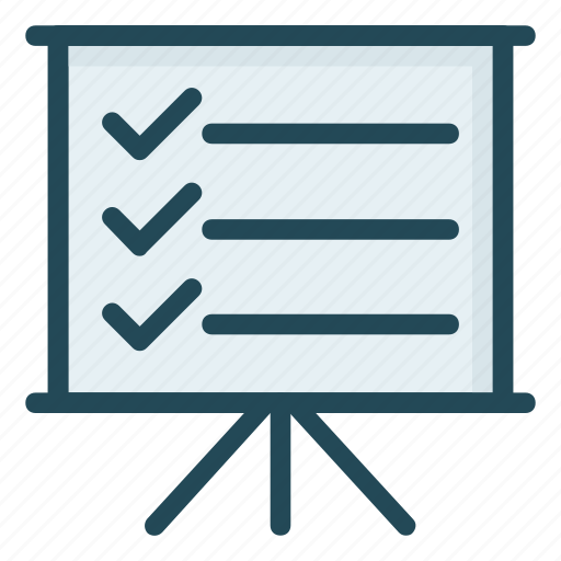 Board, checklist, presentation, teaching, training icon - Download on Iconfinder