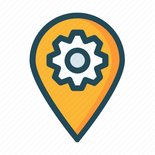 Map, marker, pin, pointer, setting icon - Download on Iconfinder