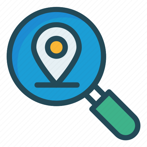Find, magnifier, map, pin, search icon - Download on Iconfinder