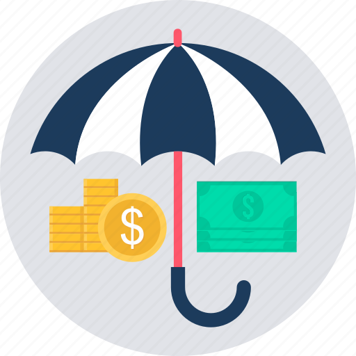 Currency, insurance, investment, premium, retirement, security, umbrella icon - Download on Iconfinder