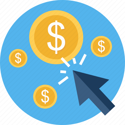 Buy, click, dollar, online, pay per click, ppc icon - Download on Iconfinder