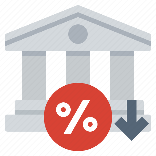 Bank, interest, loss, rate icon - Download on Iconfinder