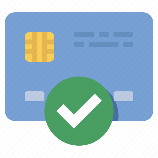 Approved, credit card, verified icon - Download on Iconfinder