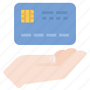 credit card, hand, payment