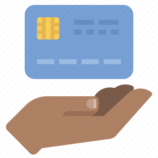 Credit card, hand, payment icon - Download on Iconfinder