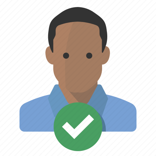 Approved, identity, man, verified icon - Download on Iconfinder