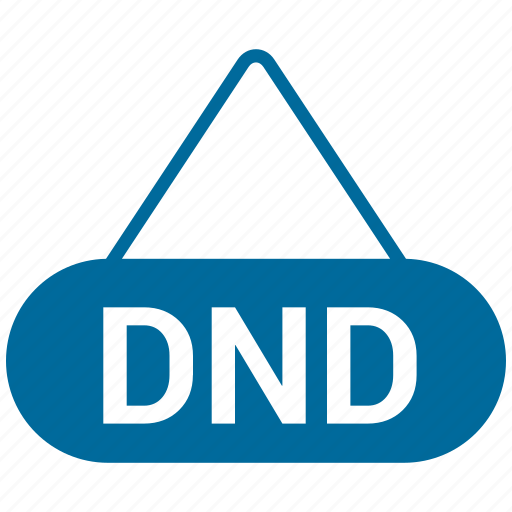 Dnd tag, do not disturb, label, tag icon - Download on Iconfinder