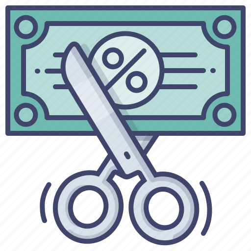 Budget, cost, cut, expense icon - Download on Iconfinder