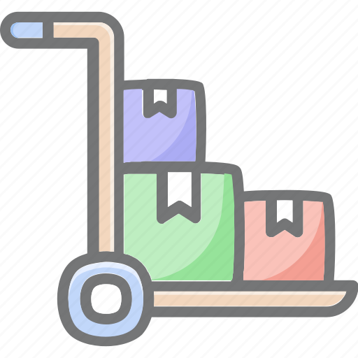 Trolly, shipment, package, delivery icon - Download on Iconfinder
