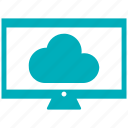 cloud, computer, monitor