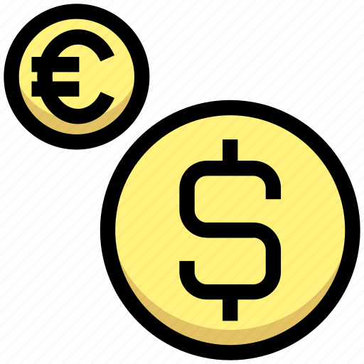 Business, cash, coins, currency, dollar, euro, financial icon - Download on Iconfinder