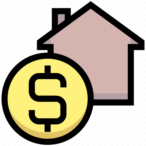 Business, coin, dollar, financial, home, house, investment icon - Download on Iconfinder