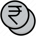 business, cash, coins, currency, financial, money, rupee