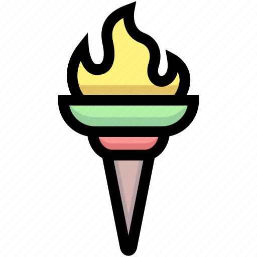 Business, financial, fire, flame, hot, olympic, torch icon - Download on Iconfinder