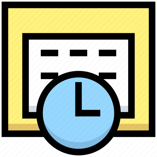 Business, calendar, clock, date, financial, schedule, time icon - Download on Iconfinder