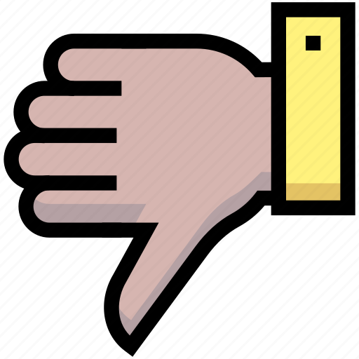 Bad, business, down, financial, hand, thumb, unlike icon - Download on Iconfinder