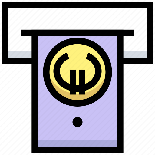 Atm, business, cash, euro, financial, money, withdrawal icon - Download on Iconfinder