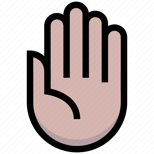 Answer, business, financial, gesture, hand, stop icon - Download on Iconfinder