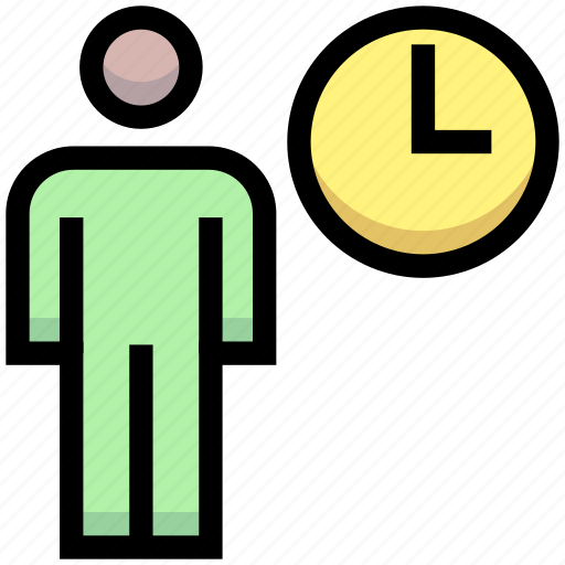Account, business, clock, financial, time, user icon - Download on Iconfinder