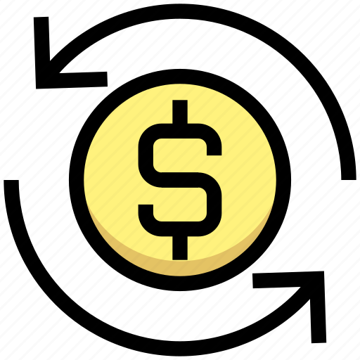 Business, coin, dollar, financial, money, sync, update icon - Download on Iconfinder