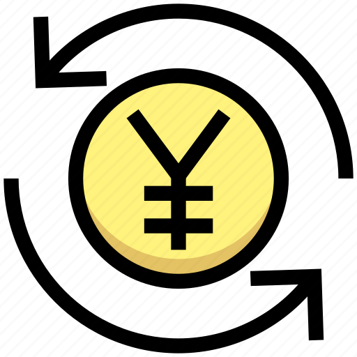 Business, coin, financial, money, sync, update, yen icon - Download on Iconfinder