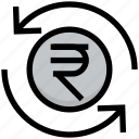 business, coin, financial, money, rupee, sync, update