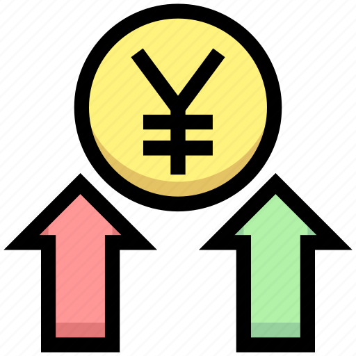 Arrows, business, financial, money, profit, up, yen icon - Download on Iconfinder