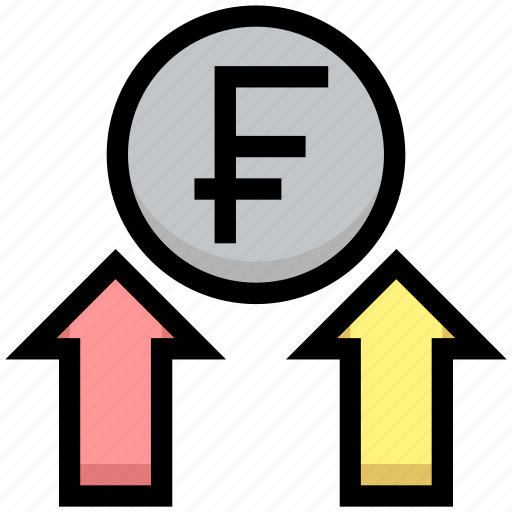 Arrows, business, financial, franc, money, profit, up icon - Download on Iconfinder
