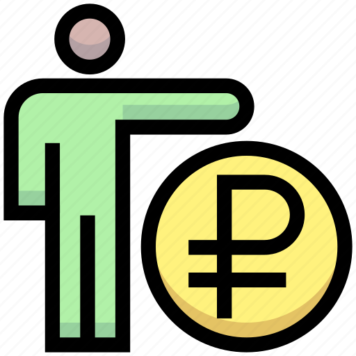 Business, financial, fund, invest, money, people, ruble icon - Download on Iconfinder