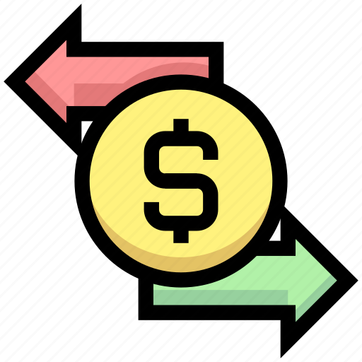 Business, coin, dollar, financial, money, sending, transfer icon - Download on Iconfinder