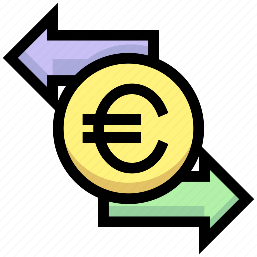Business, coin, euro, financial, money, sending, transfer icon - Download on Iconfinder
