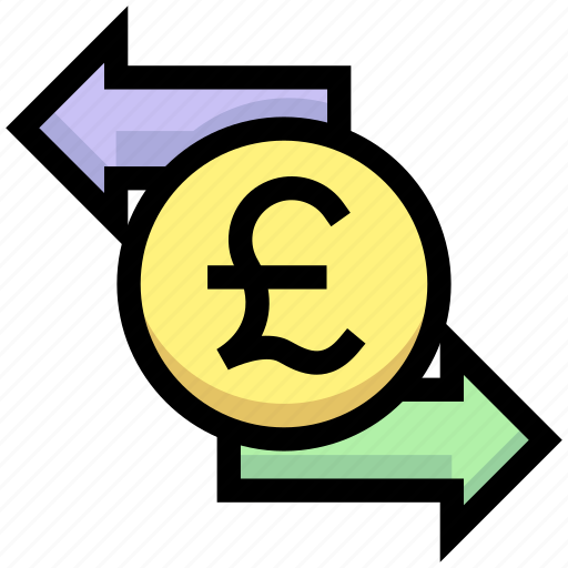 Business, coin, financial, money, pound, sending, transfer icon - Download on Iconfinder