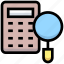 accounting, business, calculation, calculator, financial, find, search 