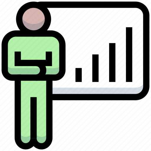 Analytics, board, business, financial, graph, presentation, training icon - Download on Iconfinder