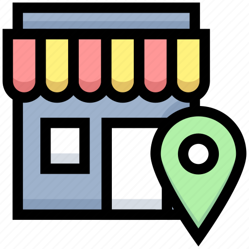 Business, financial, location pin, market, shop, shopping, store icon - Download on Iconfinder