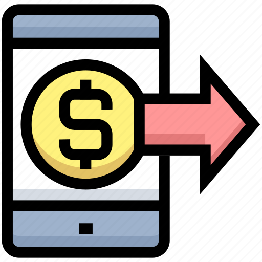 Business, dollar, financial, mobile, money, online payment, transfer icon - Download on Iconfinder