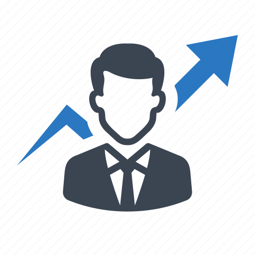 Arrow, business, businessman, graph, growth, success icon - Download on Iconfinder