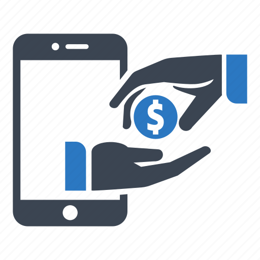 Business, dollar, hand, mobile, money, payment, receive icon - Download on Iconfinder
