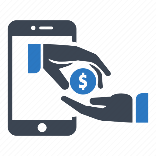 Dollar, hand, mobile, money, payment, receive, transfer icon - Download on Iconfinder