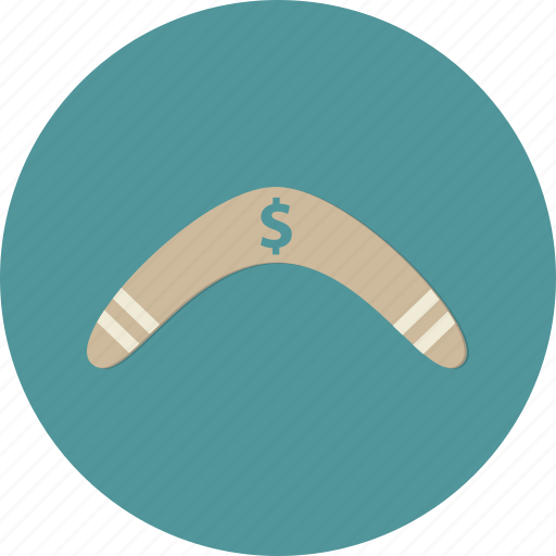 Boomerang, business, dollar, investment, money, return icon - Download on Iconfinder