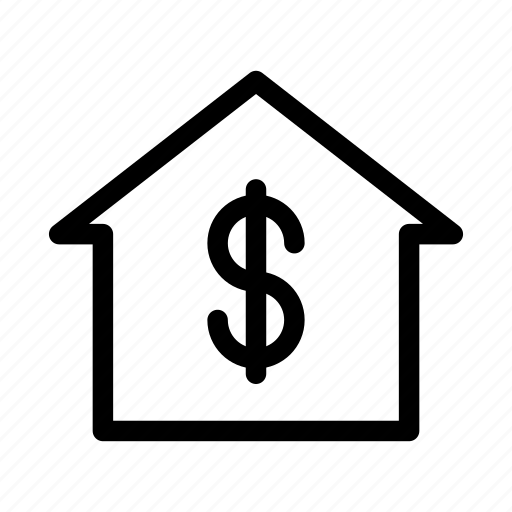 Bank, dollar, home, house, property icon - Download on Iconfinder