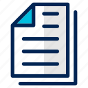 document, draft, list, note, data, files, text 