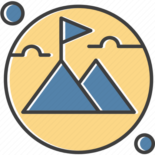 Business, flag, mountain, success icon - Download on Iconfinder