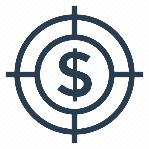 Cash, currency, dollar, focus, money, shoot, target icon - Download on Iconfinder