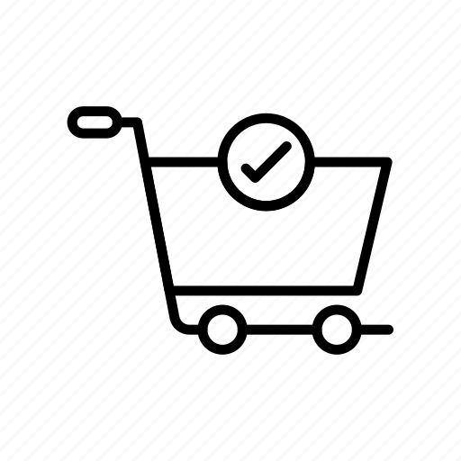 Shopping, cart, tick icon - Download on Iconfinder