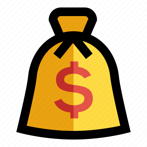Bank, business and finance, currency, dollar, money bag icon - Download on Iconfinder