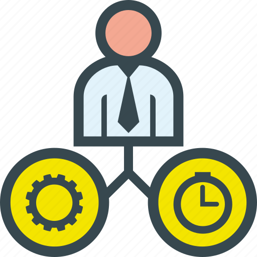 Business, gear, job, man, time icon - Download on Iconfinder
