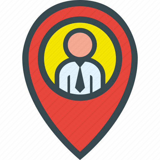 Executive, find, map, pin icon - Download on Iconfinder