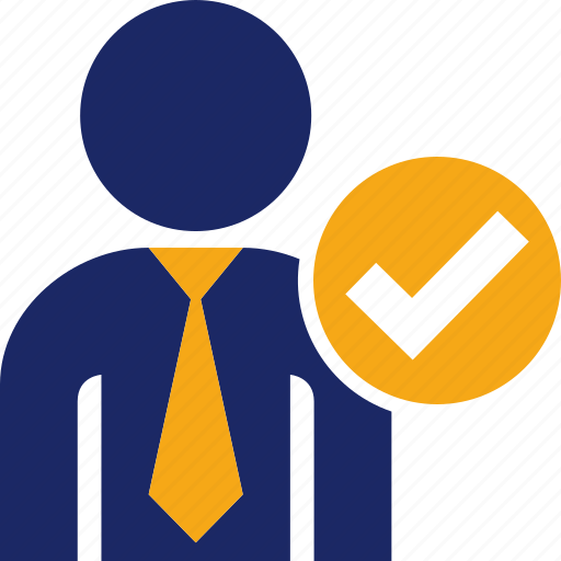 Approve, business, man, tick, avatar, person icon - Download on Iconfinder
